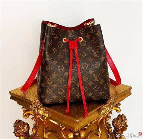 lv neonoe red|louis vuitton noe monogram.